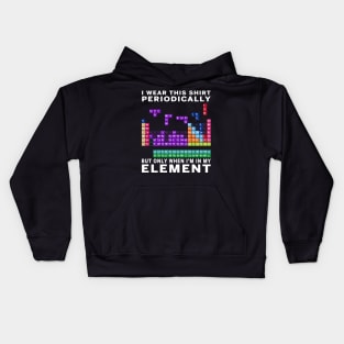 90s Game I Wear This Tee Periodically Sarcastic Science Kids Hoodie